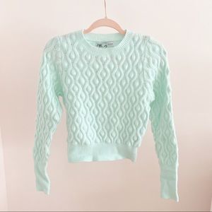 SOLD Zara Pastel Green Blue Sweater